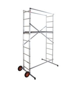 Alternative view of Echafaudage roulant de jardin tout terrain 1,7m/3,7m en aluminium Hailo HobbyStep H4 Jardin