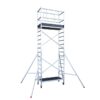 Echafaudage roulant professionnel 3,7m/5,7m en aluminium Hailo Expert Pro
