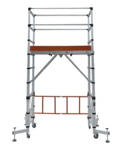 ELEVATE Echafaudage en aluminium hauteur de travail 3 m 10 marches