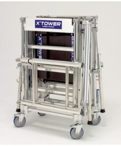 Échafaudage télescopique TUBESCA X'Tower - Hauteur 4m, avec plancher - 22405520